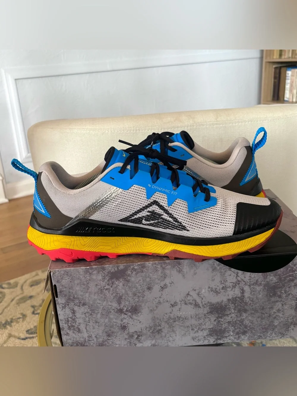 Nike React Wildhorse 8 Trail Running Shoes DR2686-003 Light Iron Ore Sulfur 13